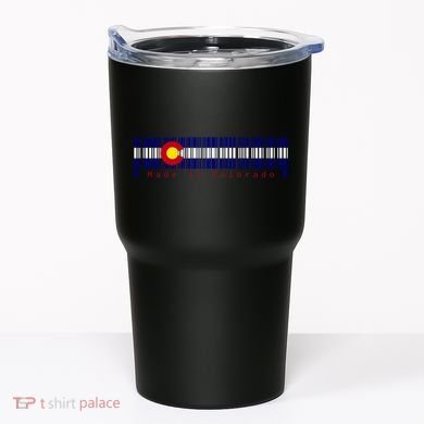Made In Colorado Barcode Flag Tumbler