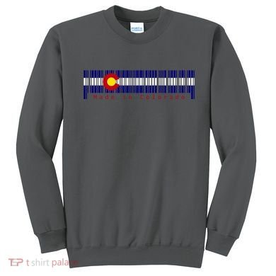 Made In Colorado Barcode Flag Sweatshirt