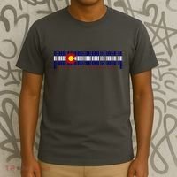 Made In Colorado Barcode Flag T-Shirt thumb 3