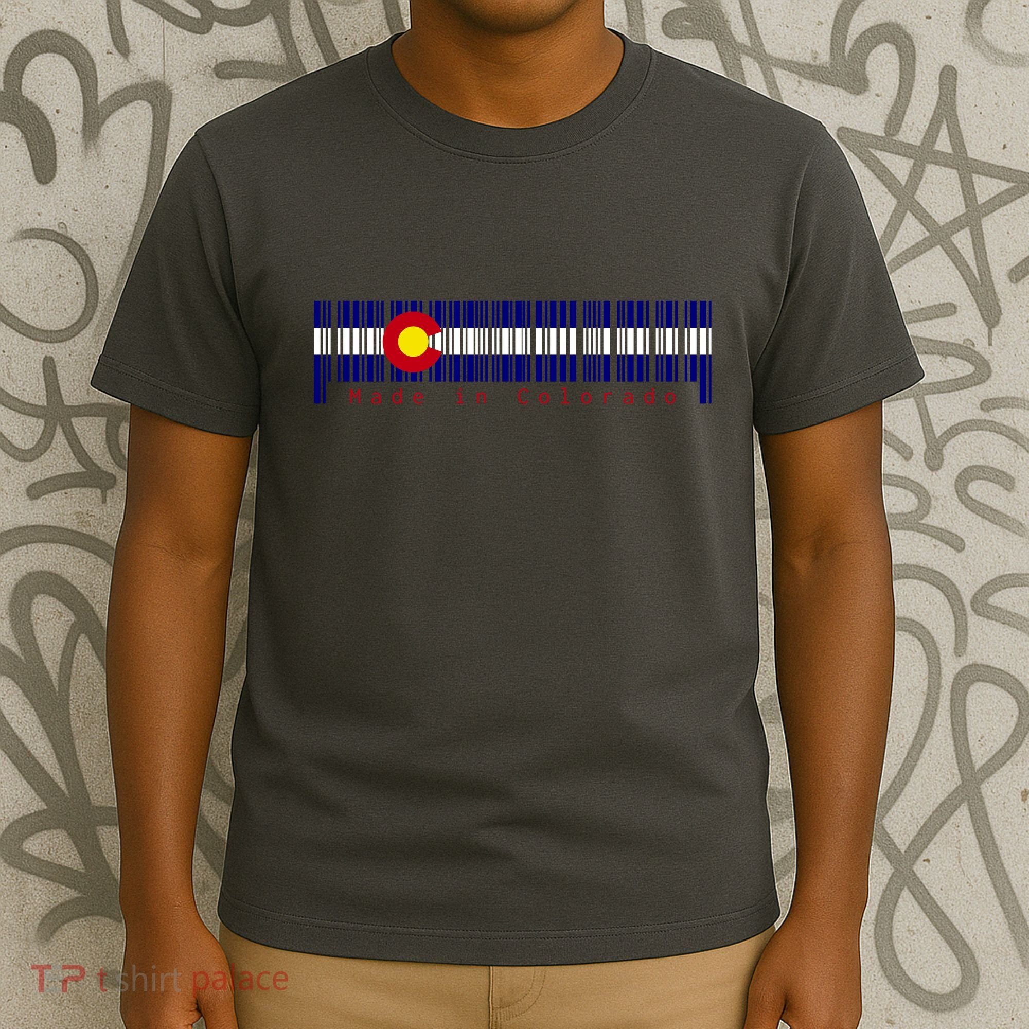 Made In Colorado Barcode Flag T-Shirt