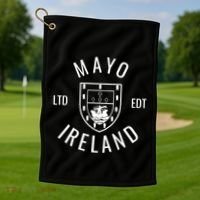 Mayo Ireland County Pride Gaelic Football And Hurling Gift Golf Towel thumb 1