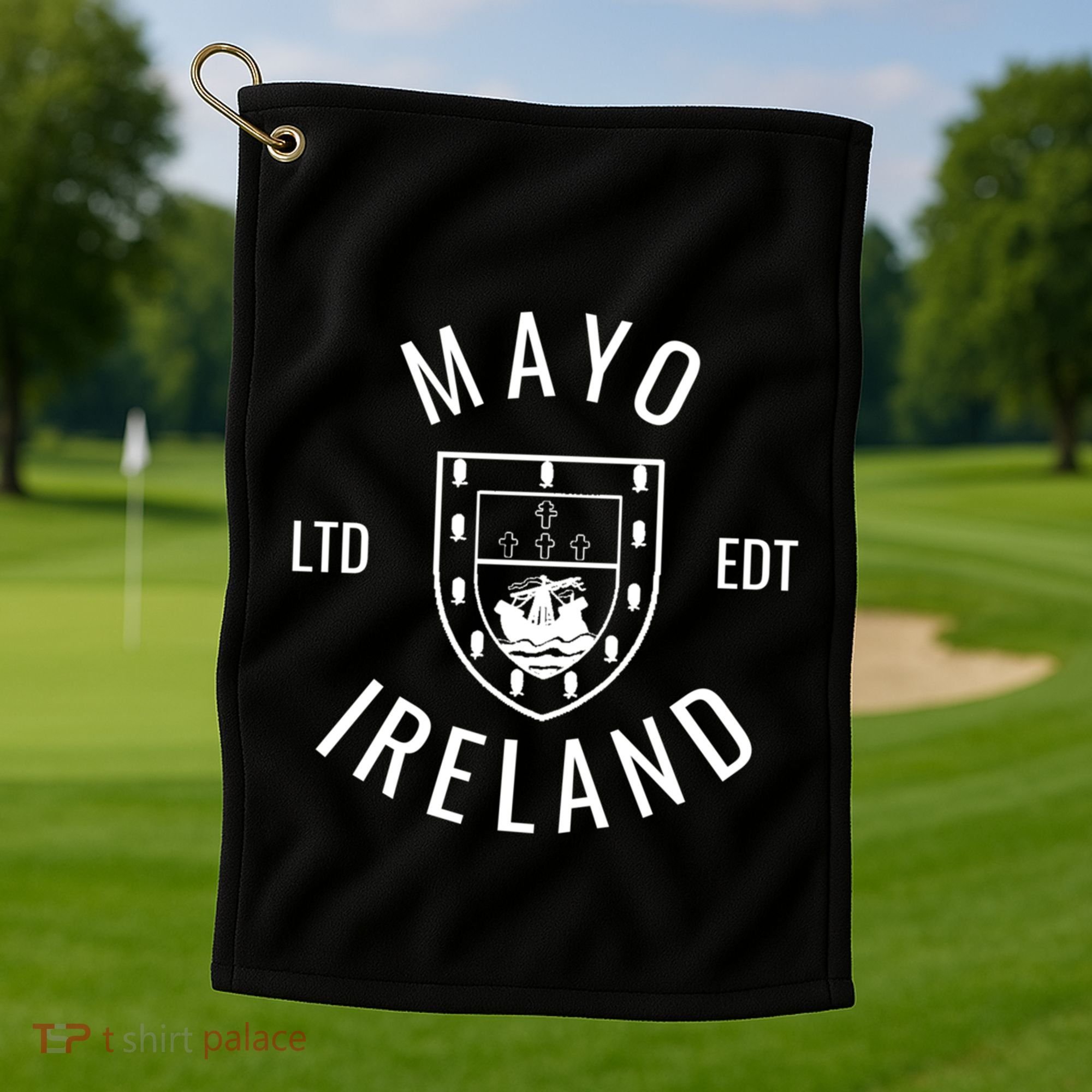 Mayo Ireland County Pride Gaelic Football And Hurling Gift Golf Towel