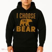 Motivational I Choose The Bear In The Woods Hoodie thumb 2