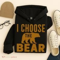 Motivational I Choose The Bear In The Woods Hoodie thumb 4