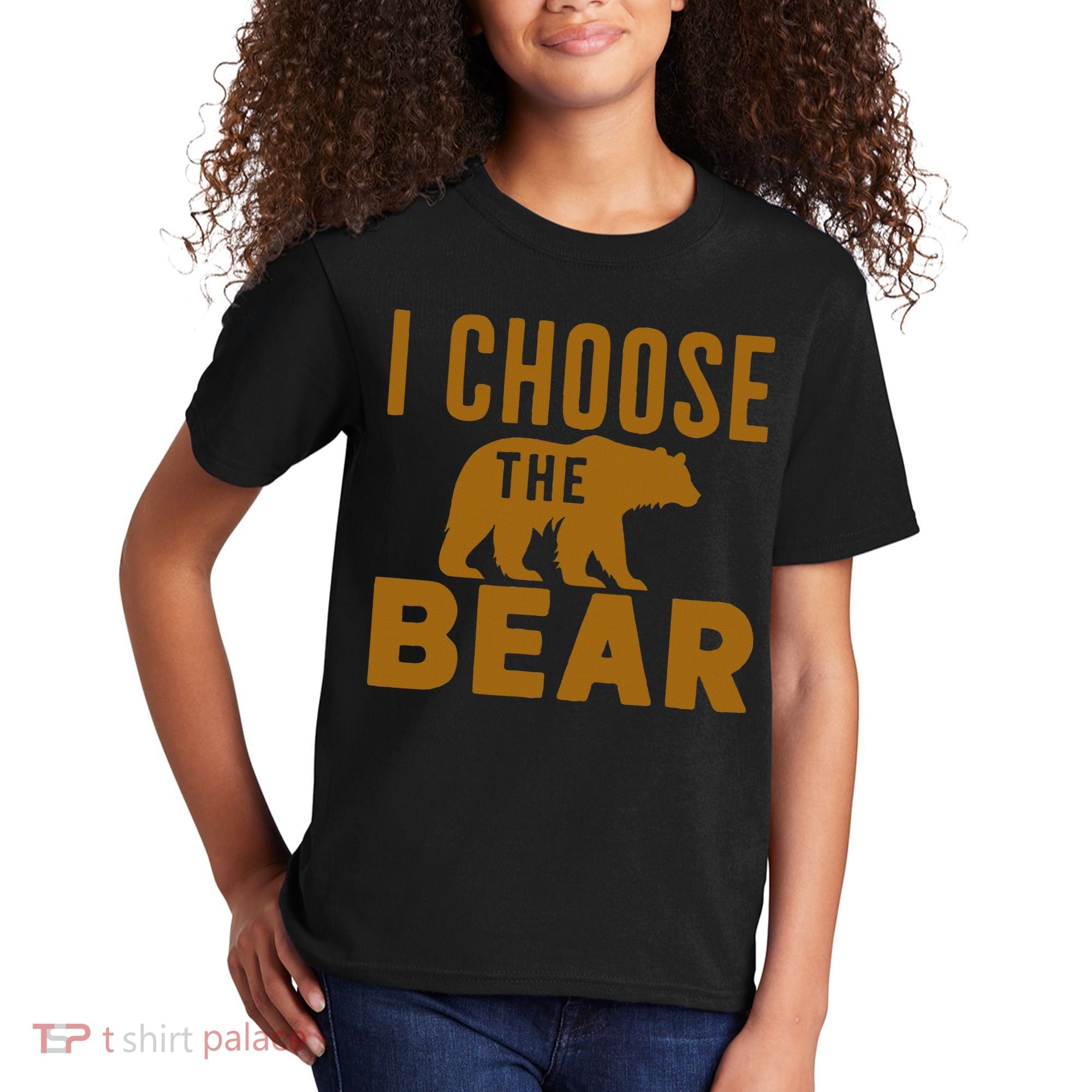 Motivational I Choose The Bear In The Woods Kids T-Shirt