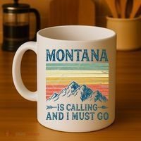 Montana Is Calling And I Must Go Coffee Mug thumb 4