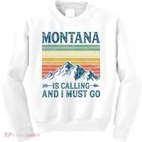 Montana Is Calling And I Must Go Kids Sweatshirt thumb 0