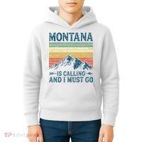 Montana Is Calling And I Must Go Kids Hoodie thumb 4