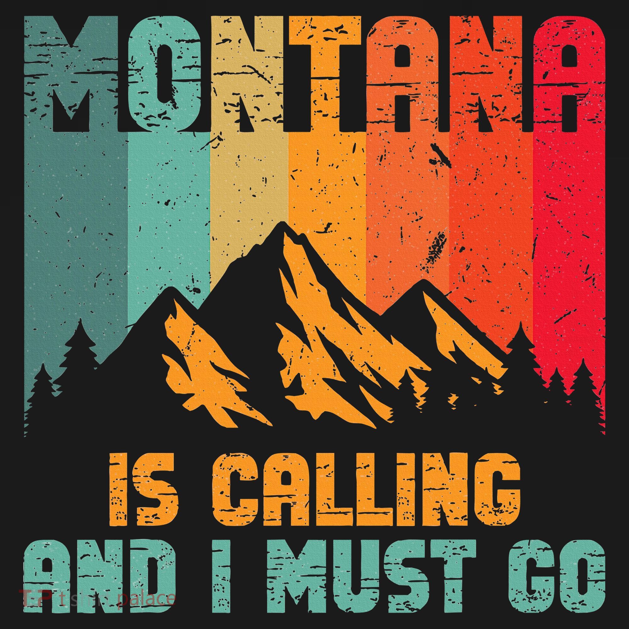 Montana Is Calling And I Must Go Mountain Vacation Apron