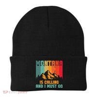 Montana Is Calling And I Must Go Mountain Vacation Beanie thumb 0