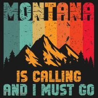 Montana Is Calling And I Must Go Mountain Vacation Ornament thumb 1