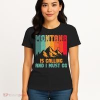 Montana Is Calling And I Must Go Mountain Vacation Women's T-Shirt thumb 4
