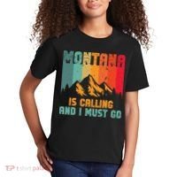 Montana Is Calling And I Must Go Mountain Vacation Kids T-Shirt thumb 2
