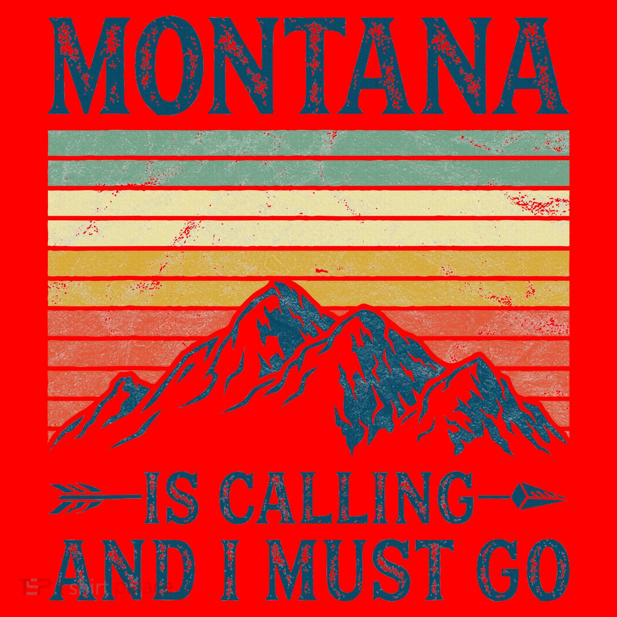 Montana Is Calling And I Must Go Santa Hat