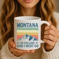 Montana Is Calling And I Must Go Coffee Mug thumb 3