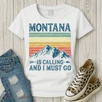 Montana Is Calling And I Must Go Women's T-Shirt thumb 3