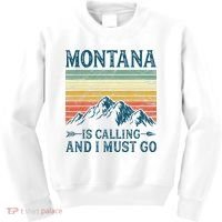 Montana Is Calling And I Must Go Kids Sweatshirt thumb 0