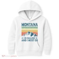 Montana Is Calling And I Must Go Kids Hoodie thumb 0