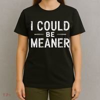 Meme I Could Be Meaner Vintage Retro Funny  T-Shirt thumb 4