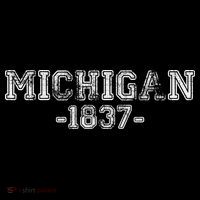 Michigan 1837 Retro Ornament thumb 1