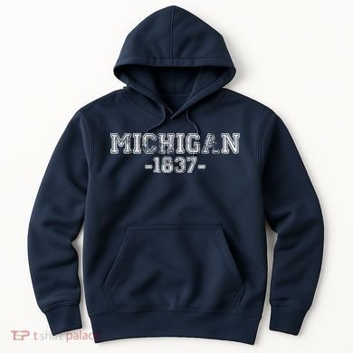 Michigan 1837 Retro Hoodie