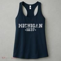 Michigan 1837 Retro Women's Tank Top thumb 3