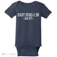 Michigan 1837 Retro Baby Bodysuit thumb 0