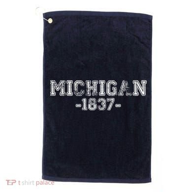 Michigan 1837 Retro Golf Towel