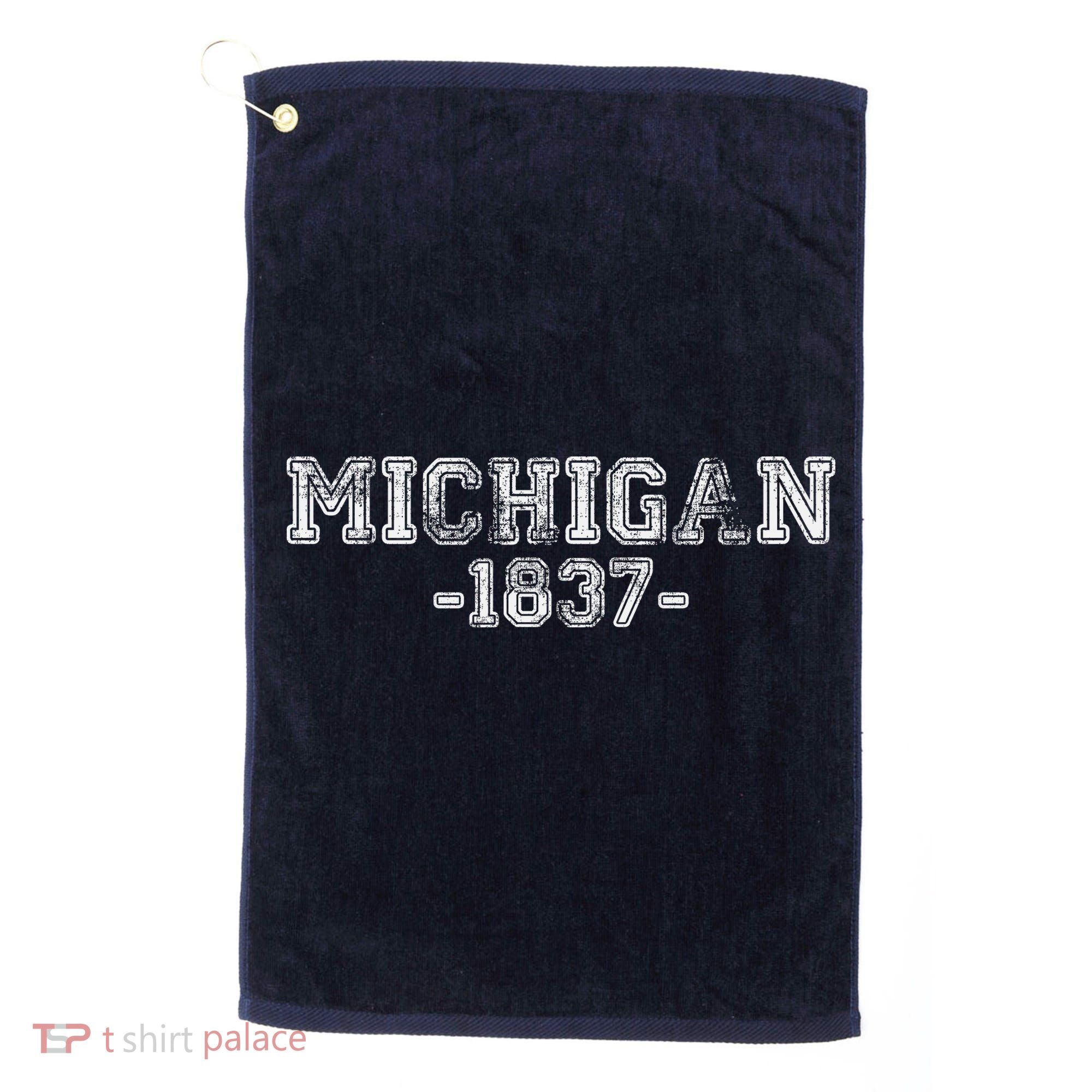 Michigan 1837 Retro Golf Towel