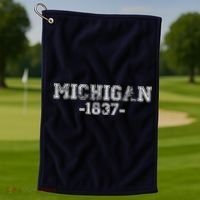 Michigan 1837 Retro Golf Towel thumb 1