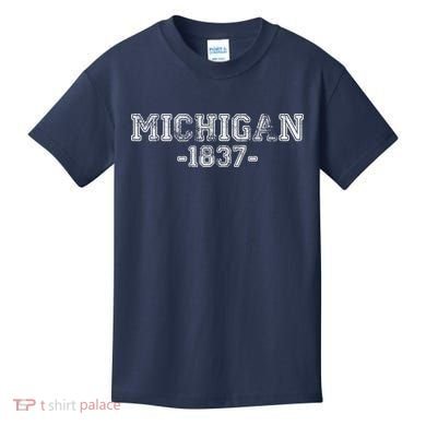 Michigan 1837 Retro Kids T-Shirt