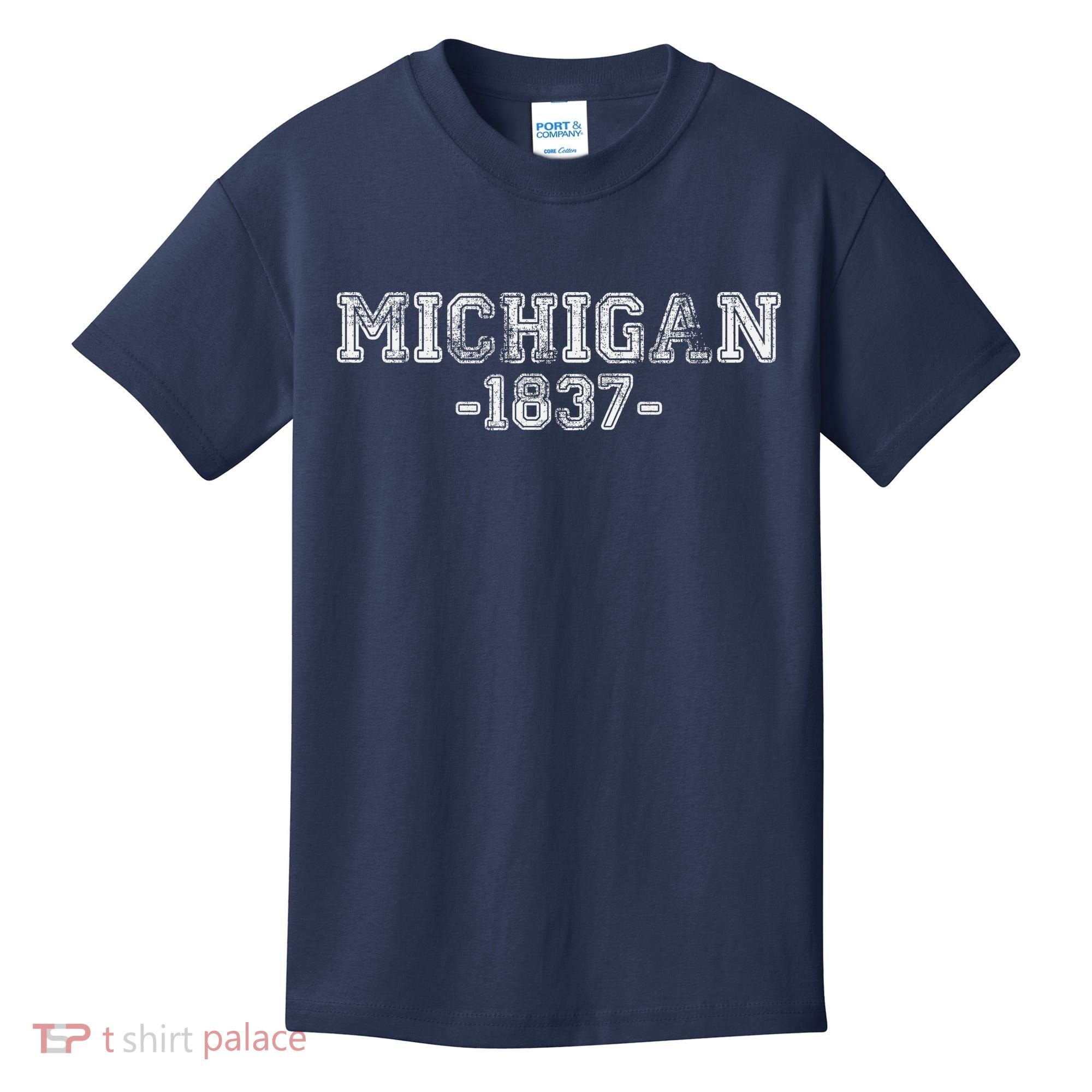 Michigan 1837 Retro Kids T-Shirt