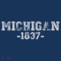 Michigan 1837 Retro Kids T-Shirt thumb 4