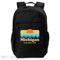 Michigan Great Lakes State Retro Sun Lake Backpack thumb 0