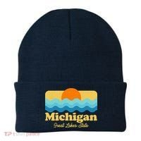 Michigan Great Lakes State Retro Sun Lake Beanie thumb 0