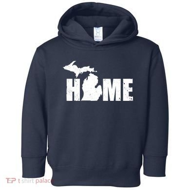 Michigan Home Mitten State Toddler Hoodie