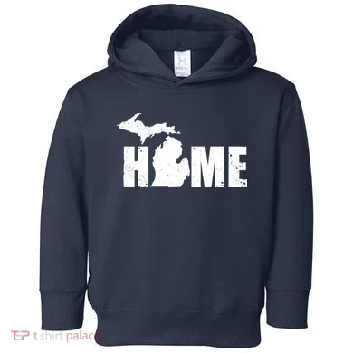 Michigan Home Mitten State Toddler Hoodie