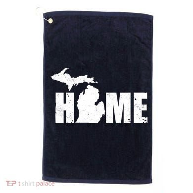 Michigan Home Mitten State Golf Towel