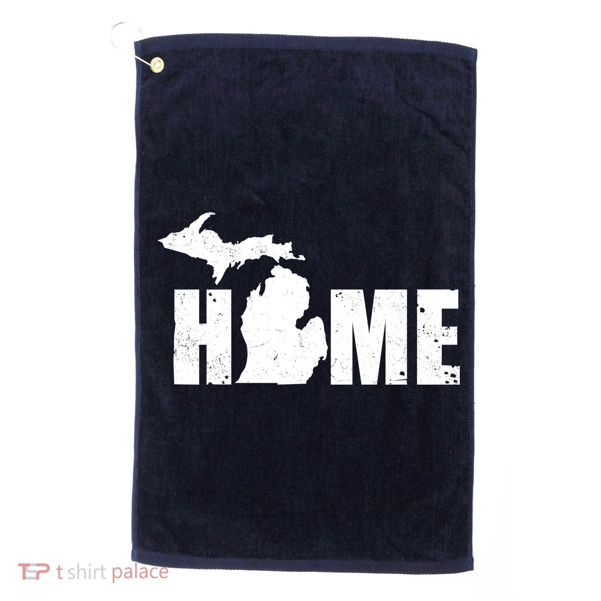 Michigan Home Mitten State Golf Towel