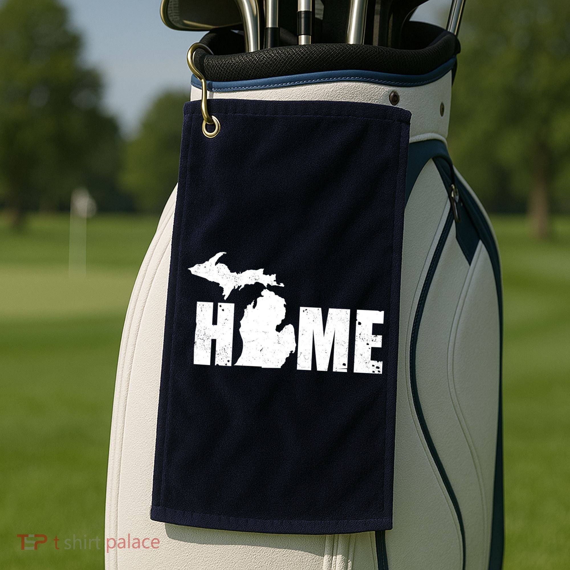 Michigan Home Mitten State Golf Towel