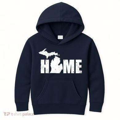 Michigan Home Mitten State Kids Hoodie