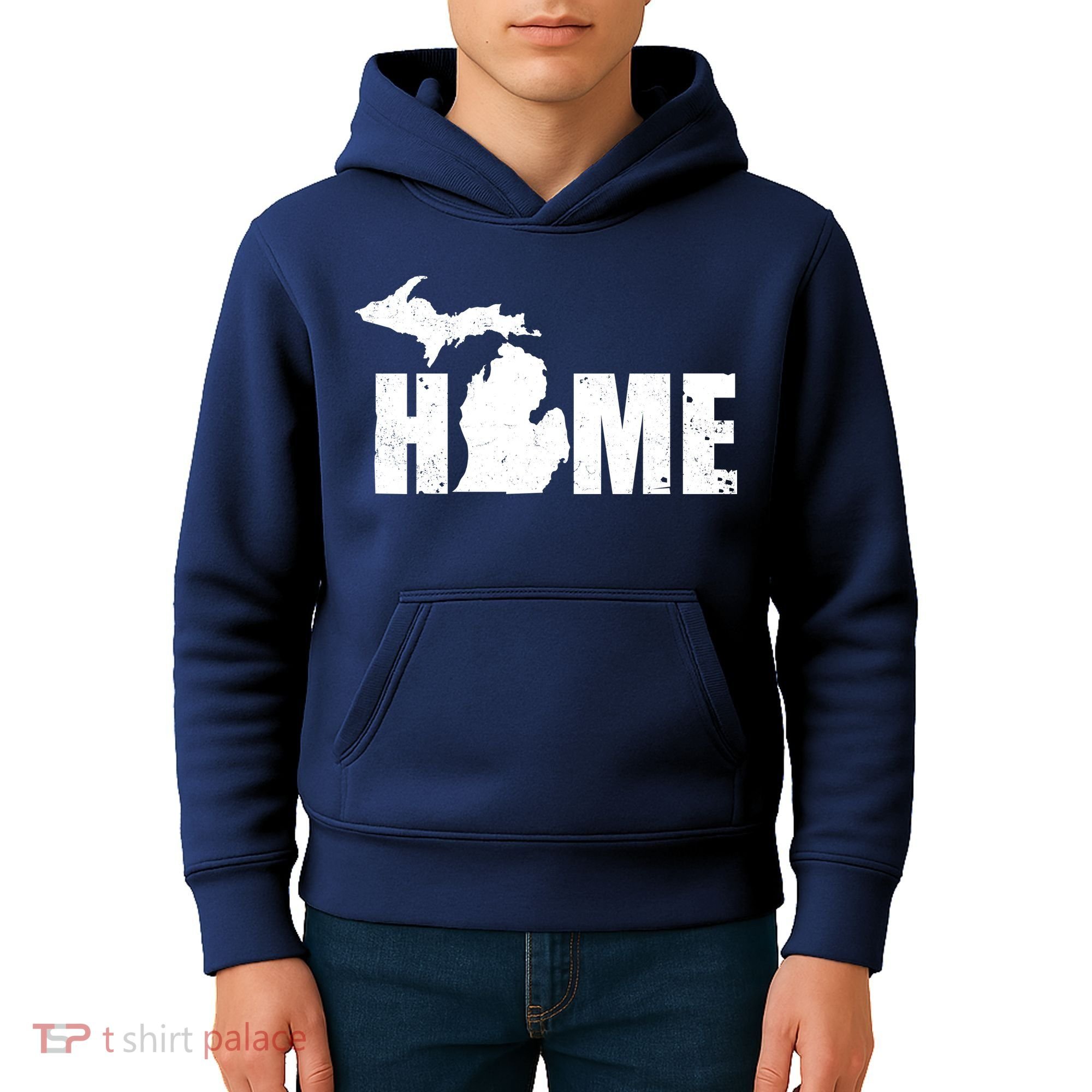 Michigan Home Mitten State Kids Hoodie
