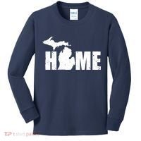 Michigan Home Mitten State Kids Long Sleeve Shirt thumb 0