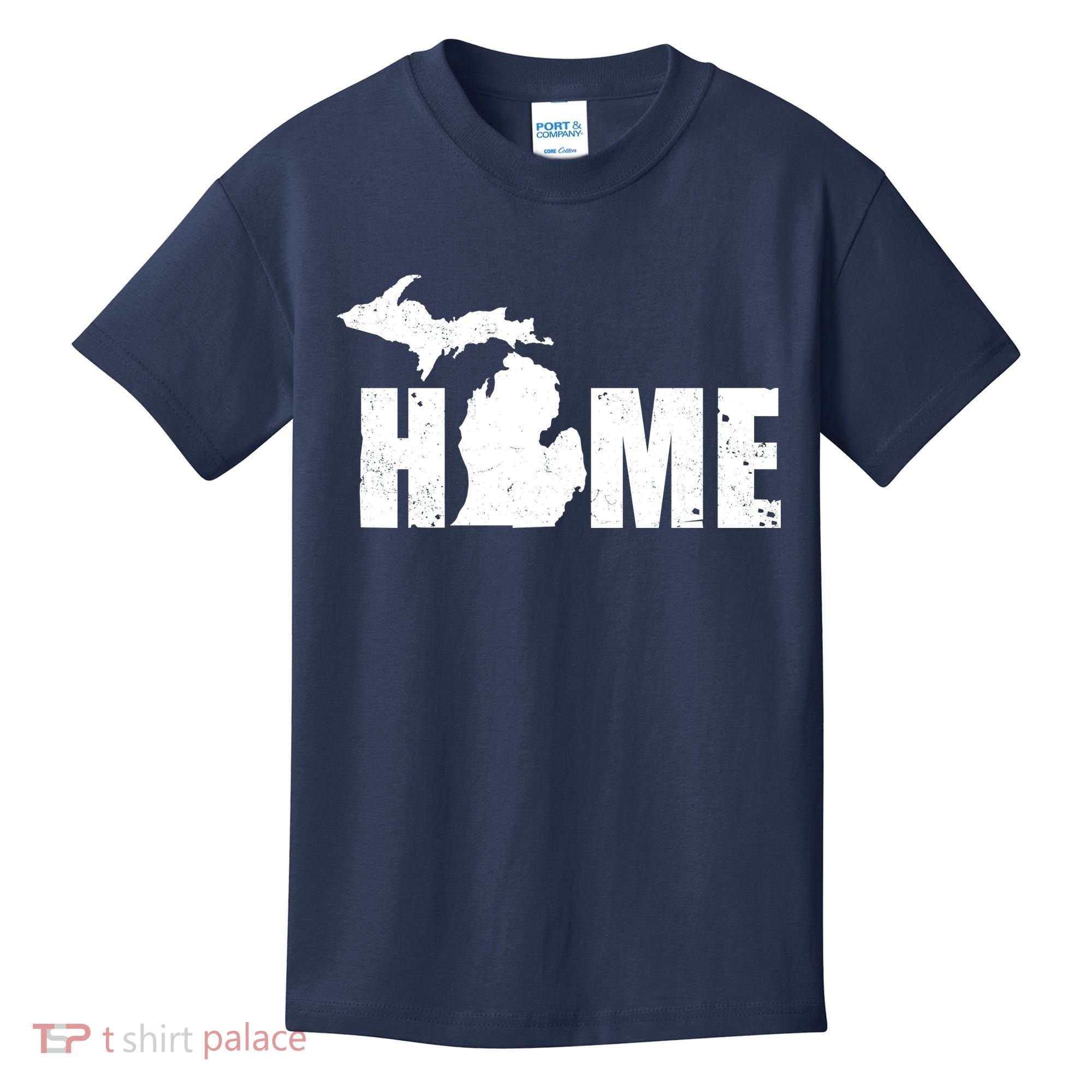 Michigan Home Mitten State Kids T-Shirt