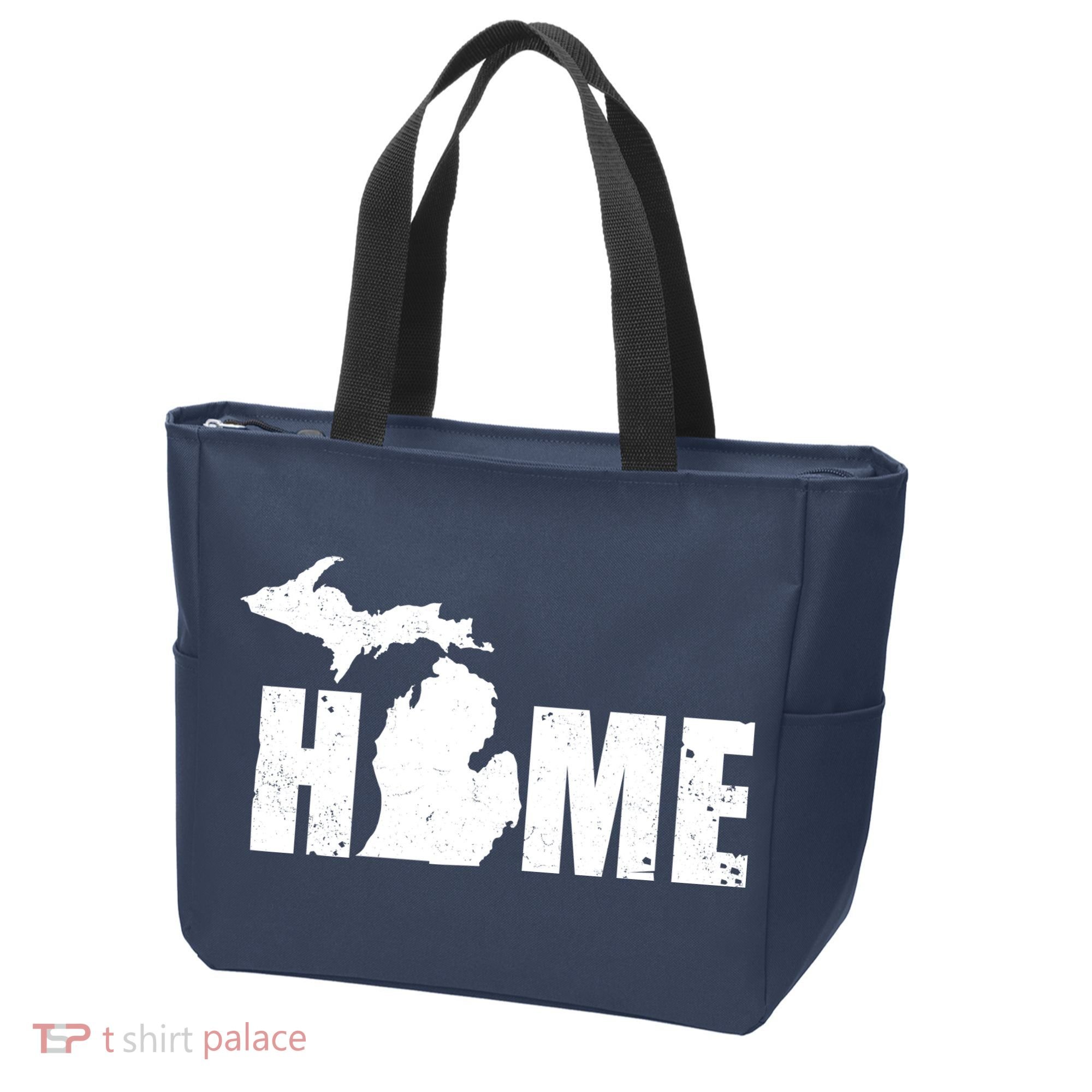 Michigan Home Mitten State Tote Bag