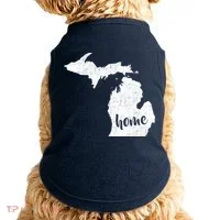 Michigan Home State Doggie Tank thumb 0