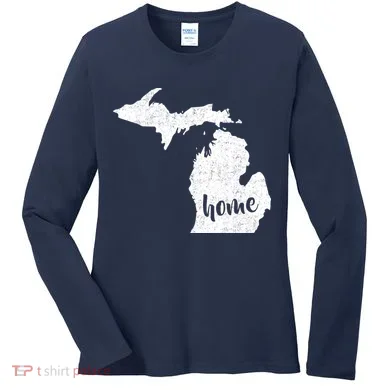 Michigan Home State Women's Long Sleeve Shirt