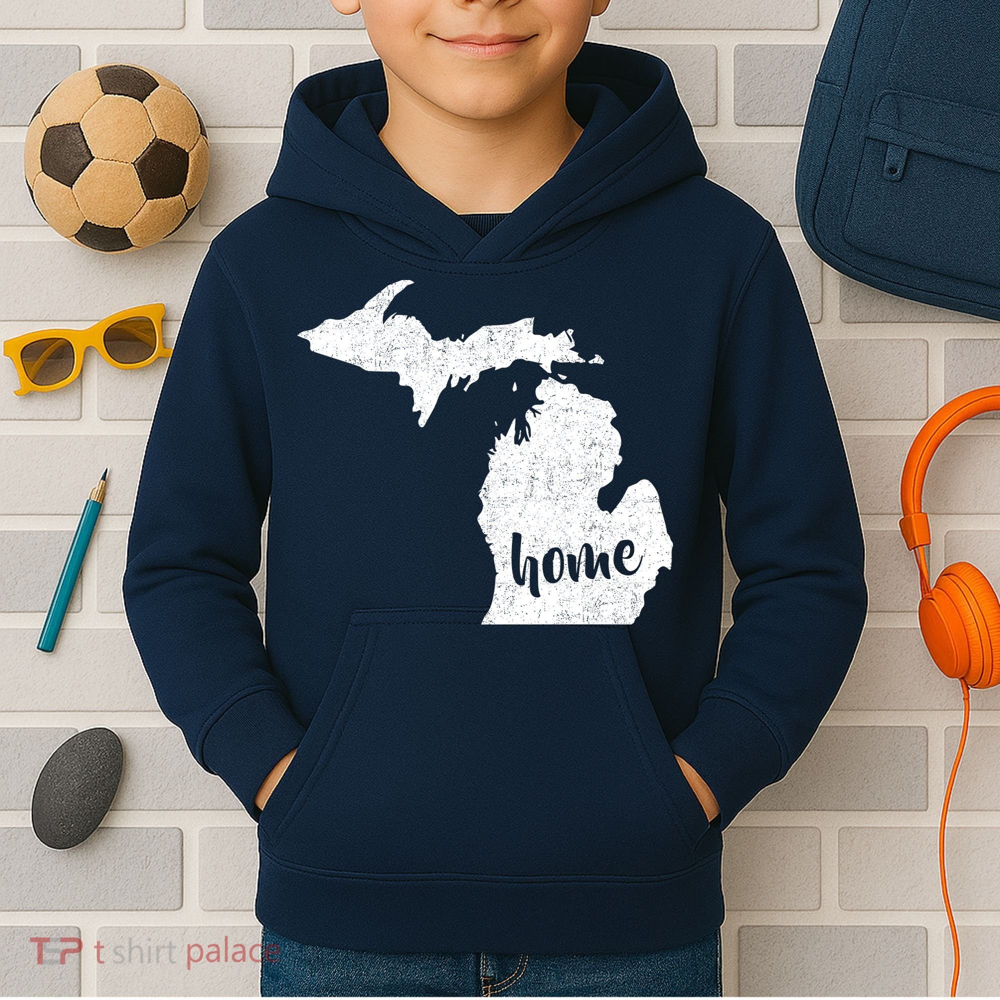 Michigan Home State Kids Hoodie