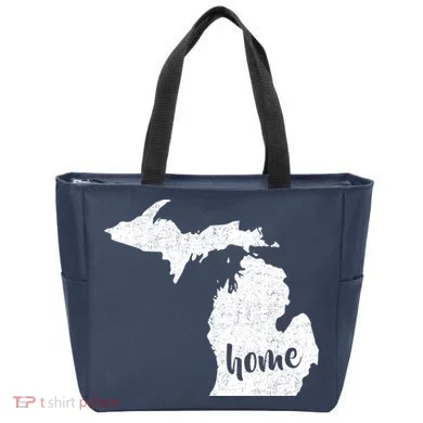 Michigan Home State Tote Bag