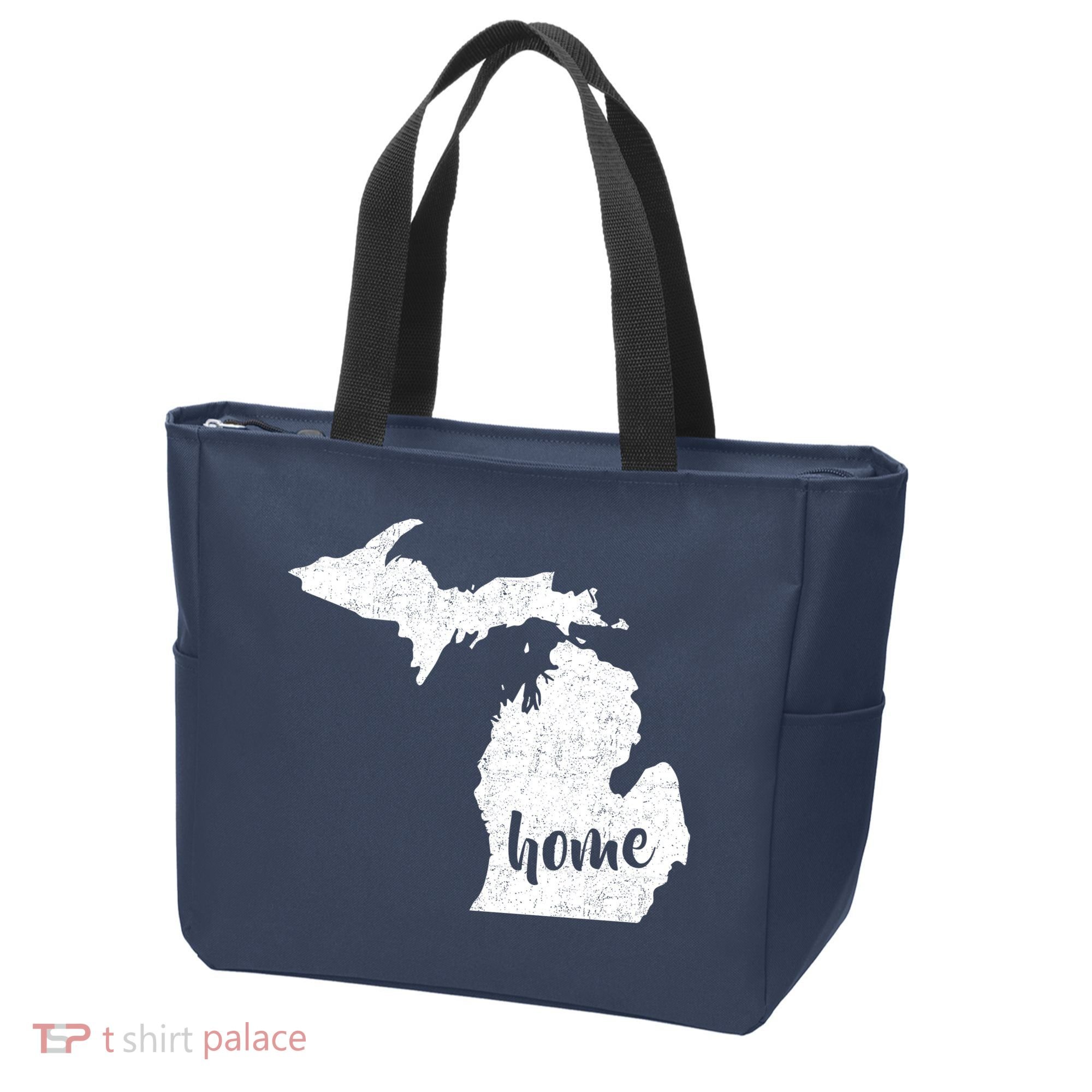 Michigan Home State Tote Bag